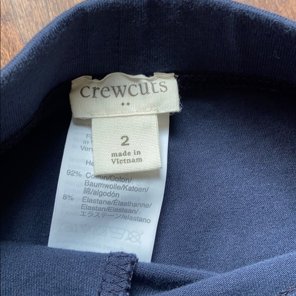 Crewcuts Girls Navy Ruffle Leggings Size 2T - Picture 3 of 5
